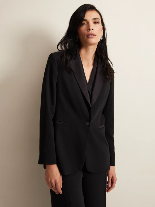 Avani Black Velvet Blazer