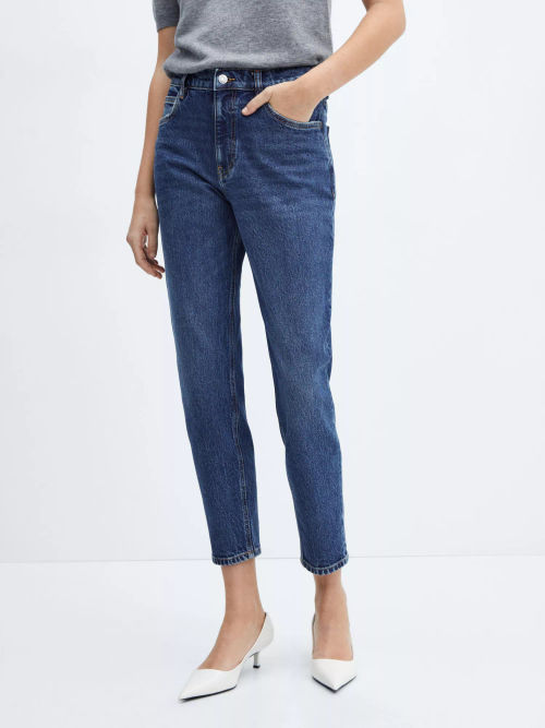 Mango New Mom Cropped Jeans,...