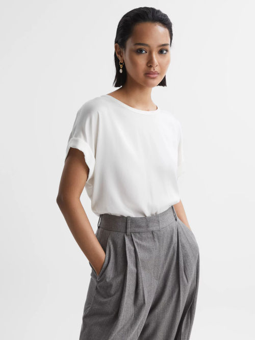 Reiss Helen Silk Blend Top,...