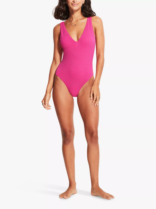 Seafolly Sea Dive Deep V-Neck...