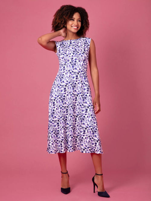 Pippa Shift Dress Indigo Ink Blue