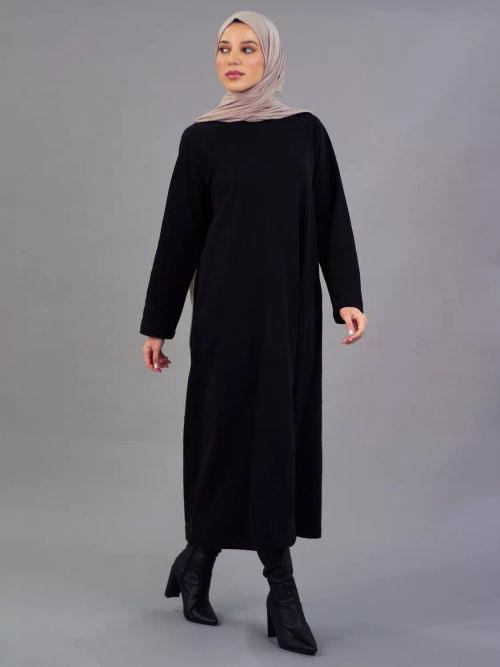 Aab Fleece Jumper Midi Dress,...