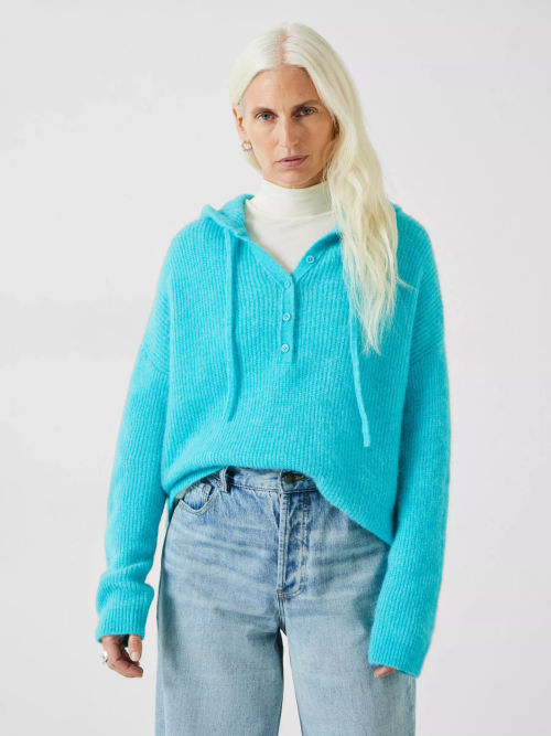 HUSH Halle Rib Knit Hoodie