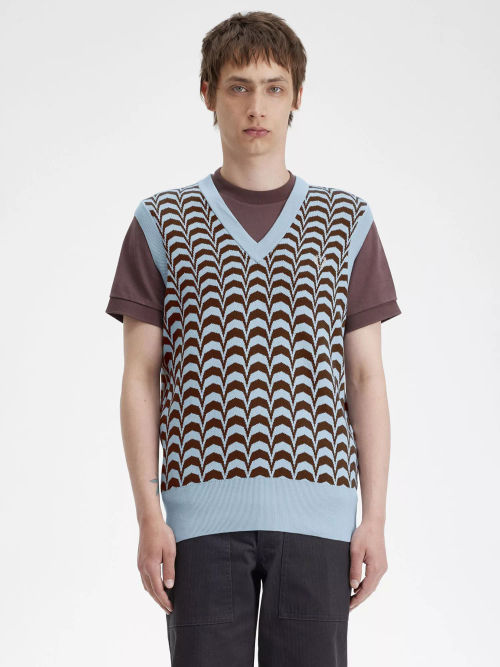 Fred Perry Jacquard Knitted...