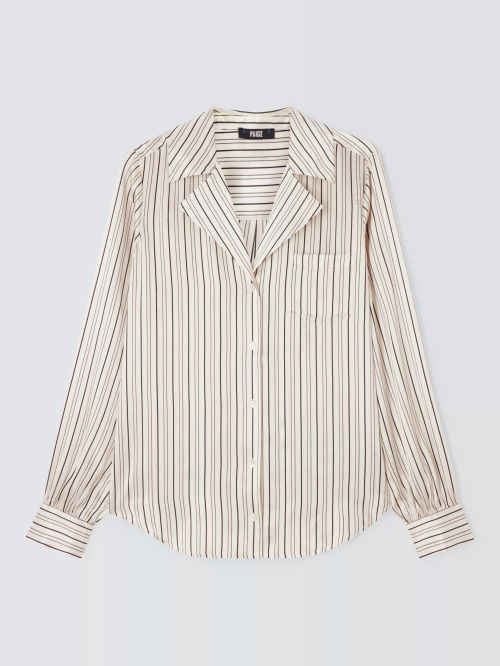 PAIGE Capriana Stripe Silk...