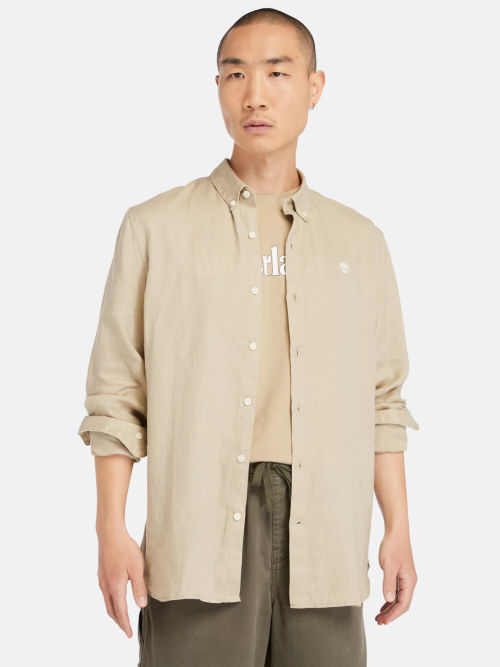 Timberland Long Sleeve Linen...