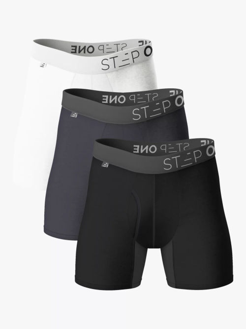 Step One Bamboo Boxer Briefs With Fly, Pack of 3, £54.00