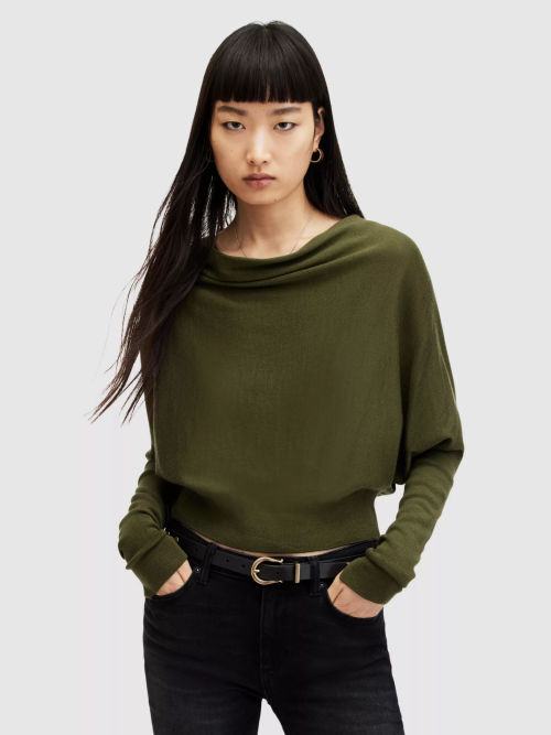 AllSaints Ridley Cropped Wool...