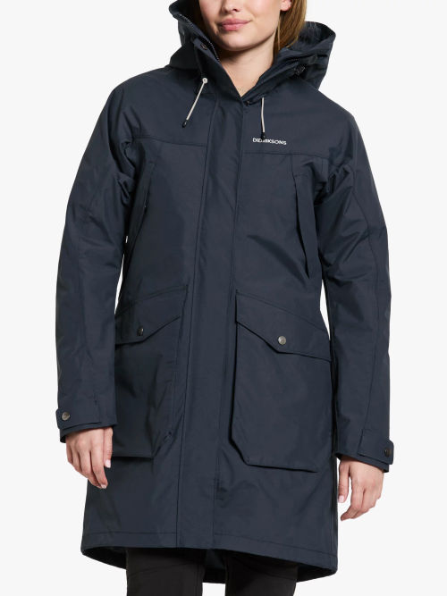 Superdry City Padded Parka Jacket, Black at John Lewis & Partners