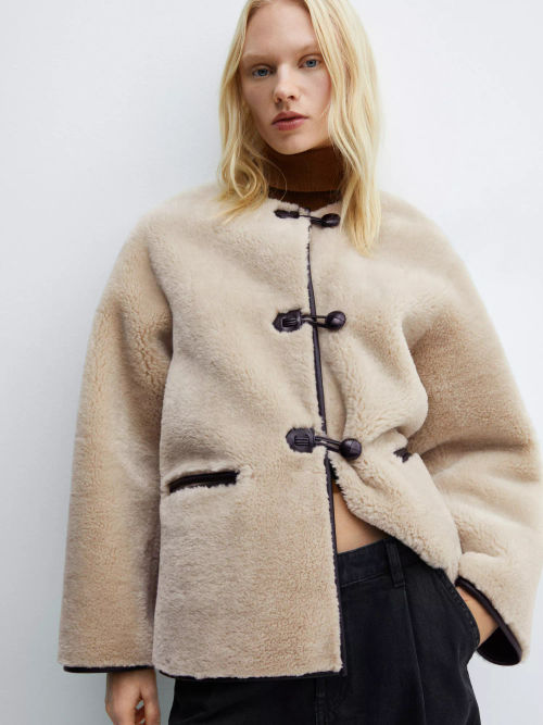 Mango Bethoven Faux Fur Coat,...