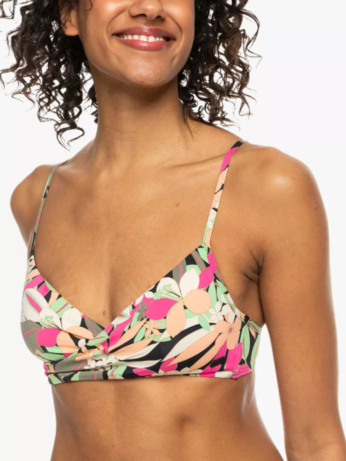 Roxy Palm Print Wrap Bikini...