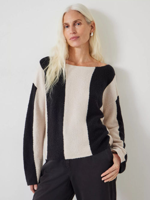 John Lewis Cotton Bouclé Cardigan, Ecru