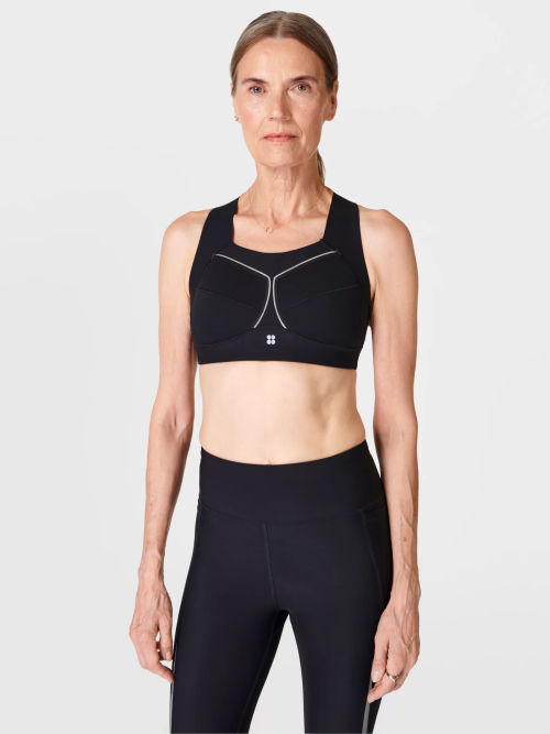 Sweaty Betty Icon Training Bra, Ultra Black Camo at John Lewis