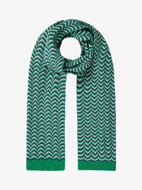 Brora Cashmere Wave Knit Scarf