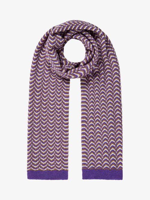 Brora Cashmere Wave Knit Scarf