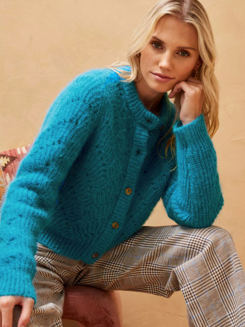 Brora Mohair Lace Cardigan