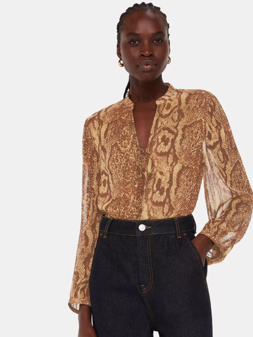 Whistles Serpent Print Shirt,...