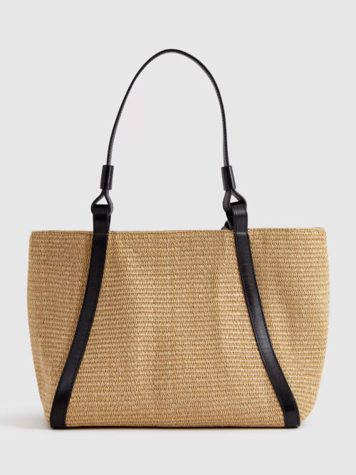 Reiss Nova Structured Raffia...