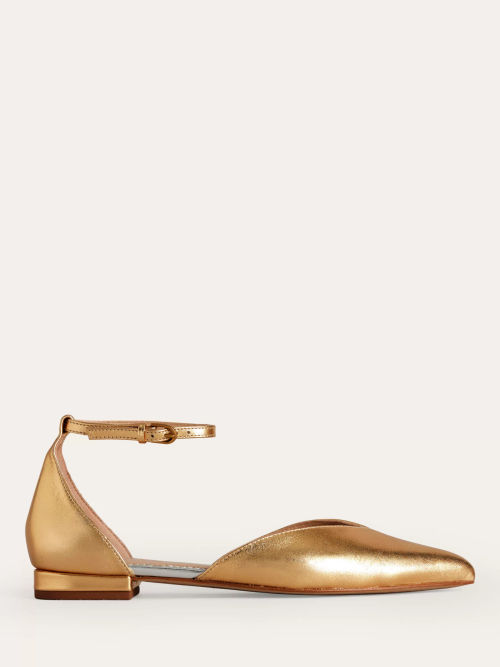 Boden Metallic Leather Ankle...