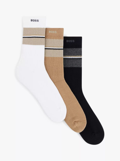 HUGO BOSS Rib College Socks,...