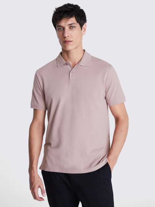 Moss Pique Short Sleeve Polo...