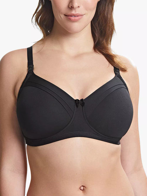 Royce Blossom Nursing Non-Wired Bra, Black, £36.00