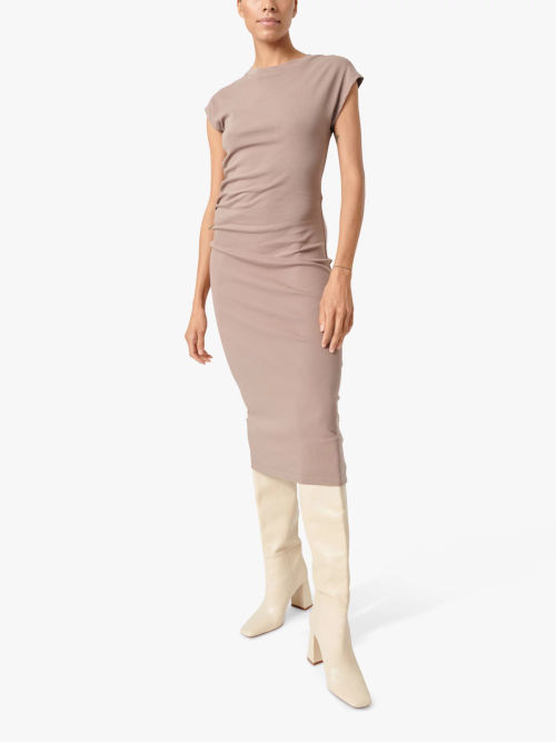 Soaked In Luxury Marisha Slim Fit Midi Dress, Walnut