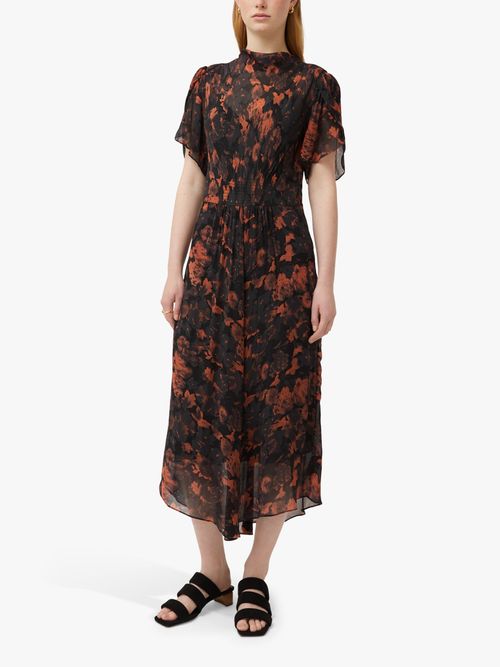 Jigsaw Shadow Floral Midi...