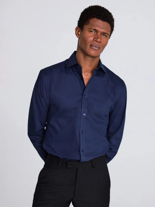 John Lewis Regular Fit Cotton Oxford Button Down Shirt, Blue at