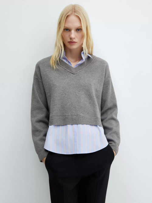 Mango Chiara Stripe Shirt...