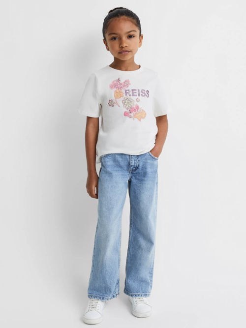 Reiss Kids' Misha Logo Floral...