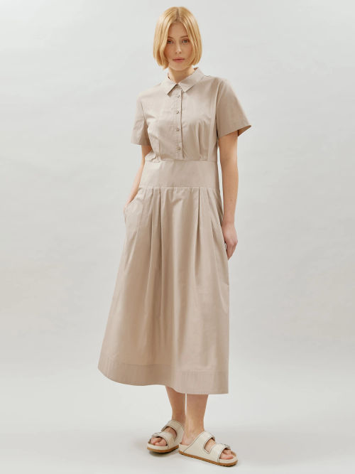 Albaray Cotton Denim Shirt Dress, Indigo at John Lewis & Partners