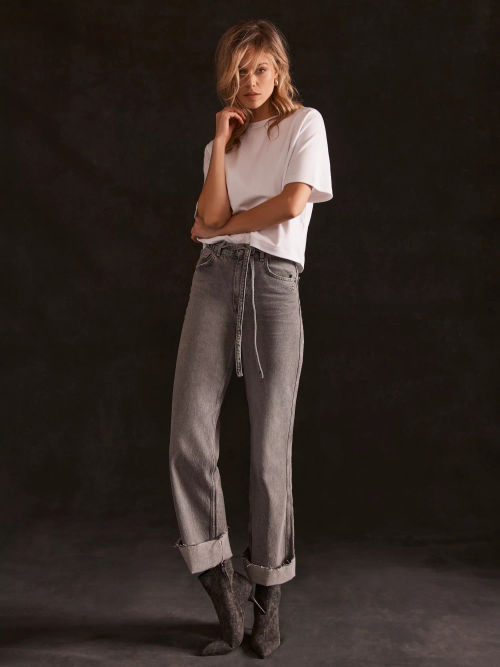 Mint Velvet High Rise Wide Leg Jeans, Indigo at John Lewis & Partners