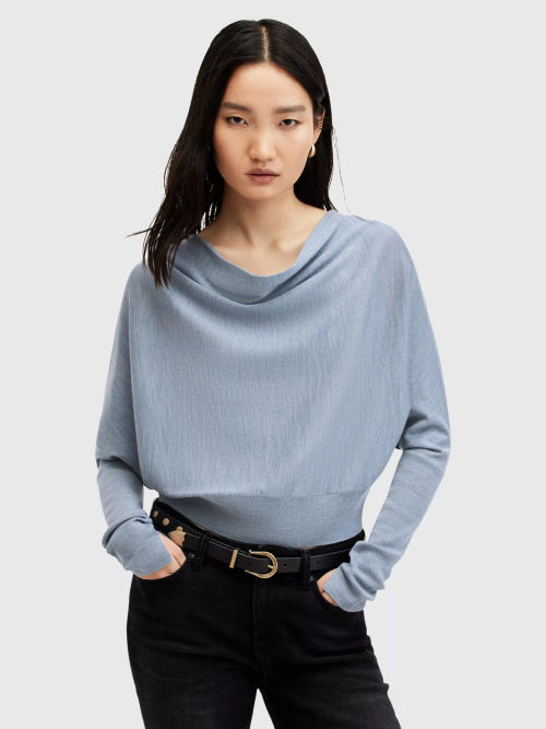 AllSaints Ridley Cropped Wool...