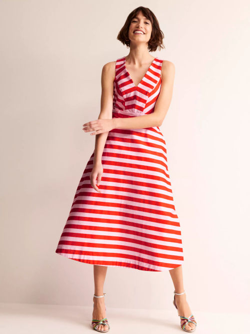 Boden Panelled Bodice Stripe...