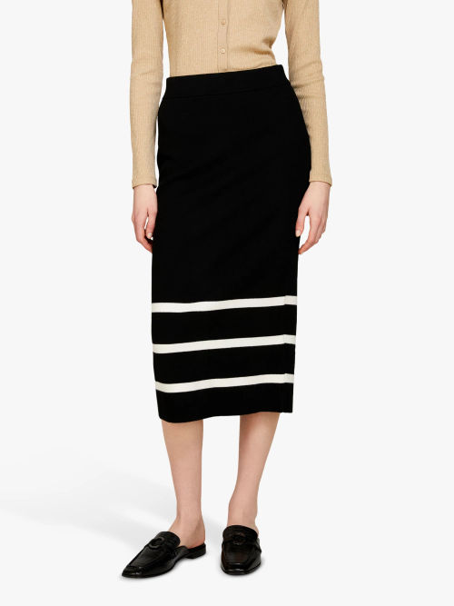 SISLEY Knit Midi Skirt,...