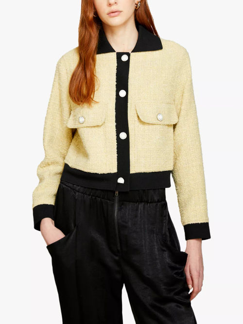 SISLEY Bouclé Wool Jacket,...