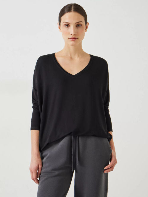 HUSH Gillian V Neck Longline...