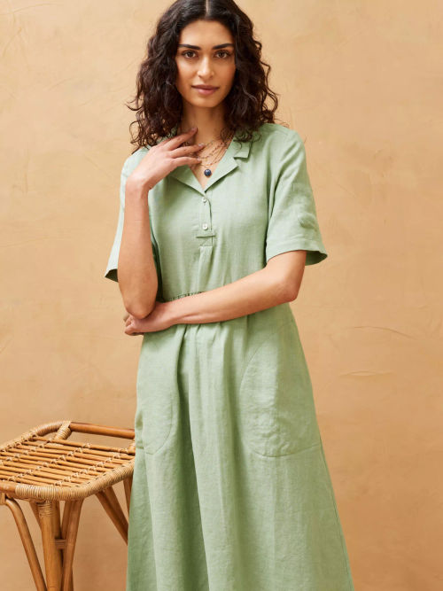 Brora Linen Utility Midi...