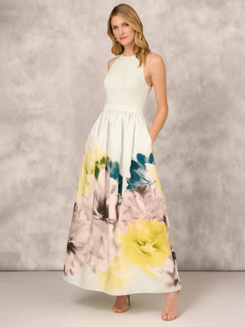 Adrianna Papell Floral Print...