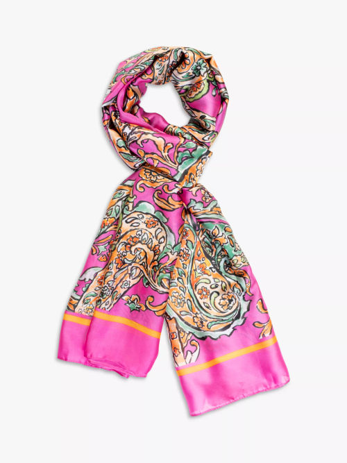 chesca Paisley Silky Scarf,...