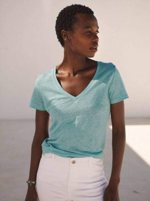 NRBY Charlie Linen V Neck...