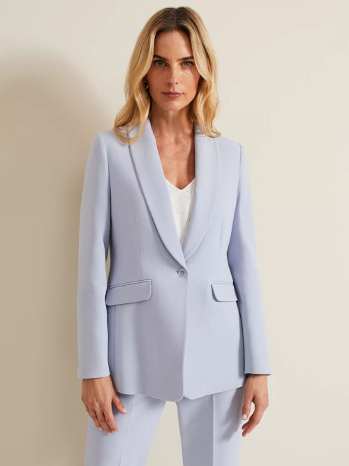 Phase Eight Daisy Lace Jacket, Pale Blue at John Lewis & Partners