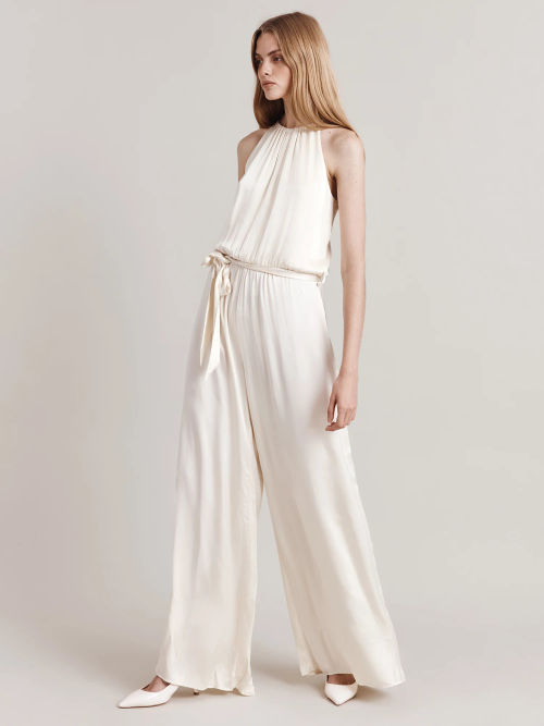 Ghost Elsie Wide Leg Satin...