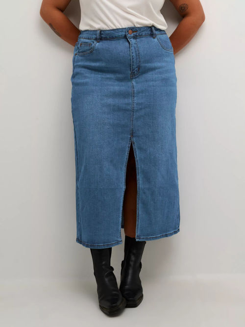 KAFFE Sinem Denim Midi Skirt