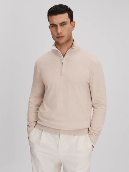 Reiss Swinley Fine Knit Zip...