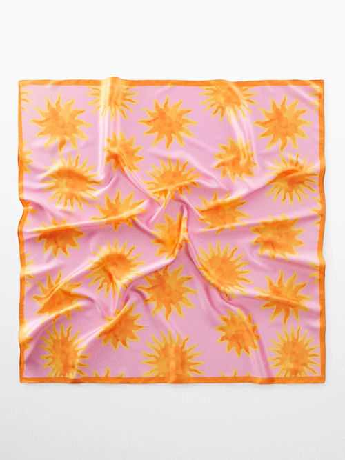 Mango Solete Scarf, Pink