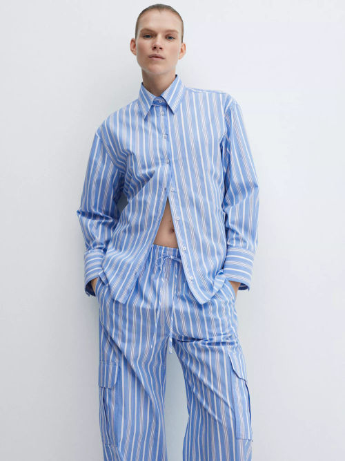 Mango Seoul Stripe Cotton...