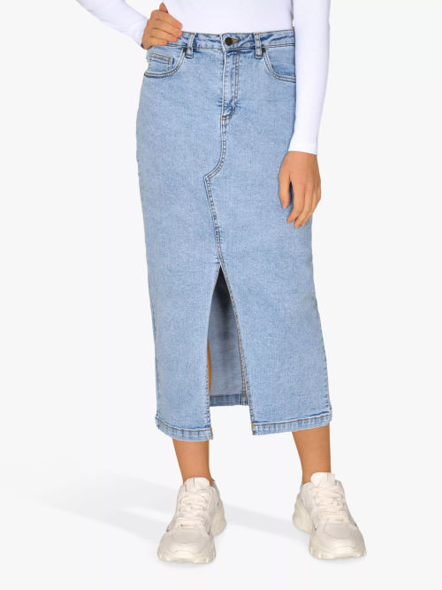 Sisters Point Olia Denim Midi...