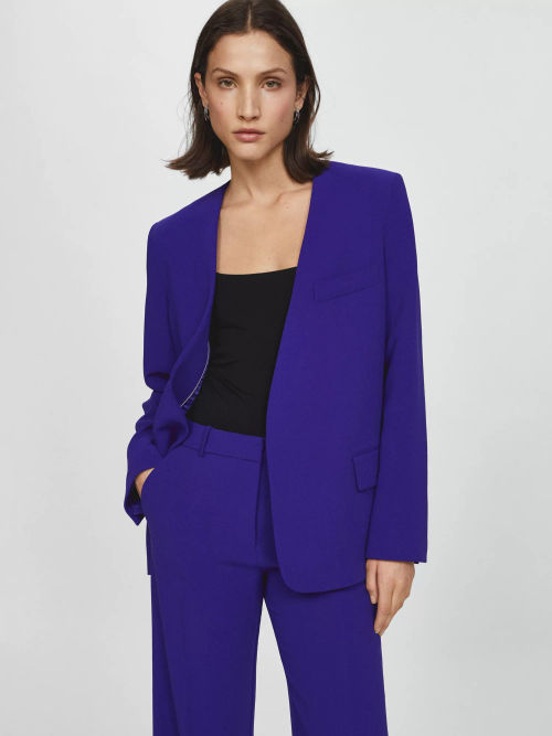 Mango Pompeya Collarless Suit...